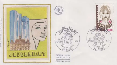 Frankreich MiNr. 2075 Jugend-Briefmarkenausstellung JUVEXNIORT (0,80)