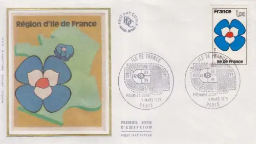 Frankreich MiNr. 2076 Blüte, Sinnbild für Ile de France (1,00)