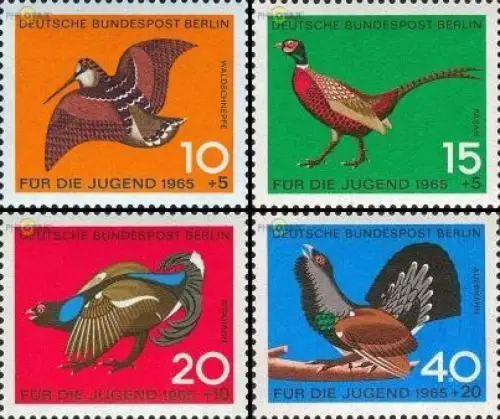 Berlin Mi.Nr. 250-253 Jugend 65 Jagdbares Federwild (4 Werte)