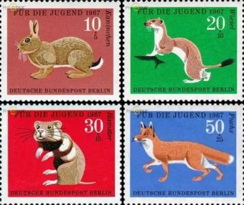 Berlin Mi.Nr. 299-302 Jugend 67 (4 Werte)