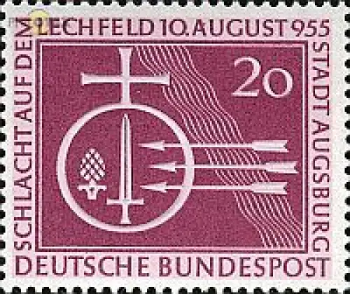 D,Bund Mi.Nr. 216 Schlacht auf dem Lechfeld (20)