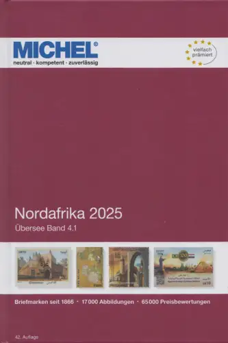 Michel Übersee Katalog Band 4, Teil 1,  Nordafrika 2025, 42. Auflage