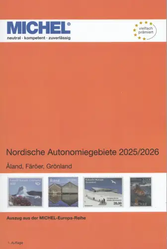 Michel Katalog Nordische Autonomiegebiete 2025/2026 Aland Färöer Grönland 