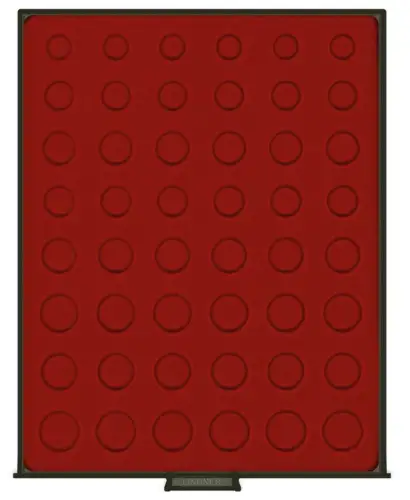 Lindner Münzbox für sechs Euromünzensätze (Rauchglas)