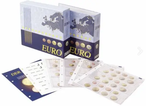 Vordruckalbum Euro-Kursmünzensätze Alle Euro-Länder (inkl. Bulgarien) + Kassette
