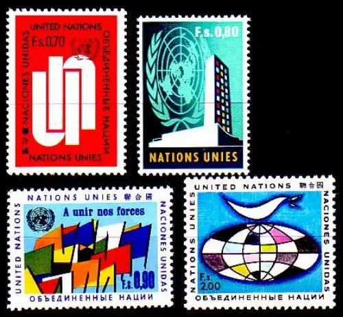 UNO Genf Mi.Nr. 11-14 Freimarken (4 Werte)