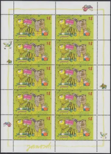 D,Bund Mi.Nr. Klbg.2993 Janosch-Zeichnung, Ostern