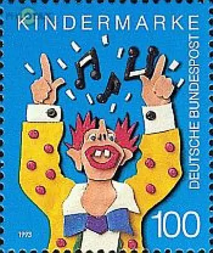 D,Bund Mi.Nr. 1695 Kinder Musikclown (100)