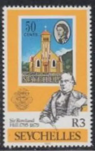Seychellen Mi.Nr. 441, 100.Todestag Sir Rowland Hill (R 3)