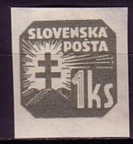 Slowakei Mi.Nr. 65Y Zeitungsmarken, ungez., mit Wz. 1 (1 Ks)