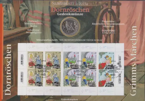 D,Bund, Dornröschen (Numisblatt 1/2015)