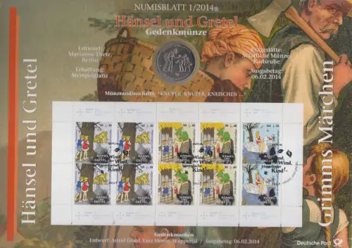 D,Bund, Hänsel und Gretel (Numisblatt 1/2014)