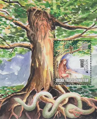 Bosnien-Herz.Kroat. Mi.Nr. Block 50, Europa 2022 - Geschichten und Mythen