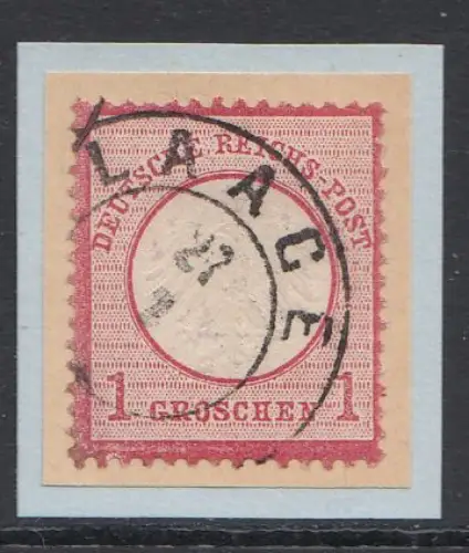 D,Dt.Reich Mi.Nr. 4 Adler mit kleinem Brustschild, gestempelt "Laage"