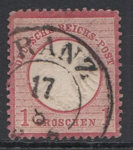 D,Dt.Reich Mi.Nr. 4 Adler mit kleinem Brustschild, gestempelt "Cranz"