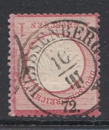 D,Dt.Reich Mi.Nr. 4 Adler mit kleinem Brustschild, gest. "Weissenberg"