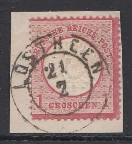 D,Dt.Reich Mi.Nr. 19 Adler mit großem Brustschild, gestempelt "Lübtheen"
