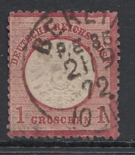 D,Dt.Reich Mi.Nr. 19 Adler mit großem Brustschild, gestempelt "Berlin PE 35"