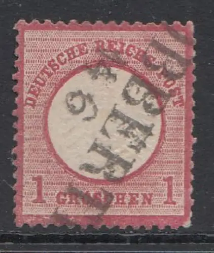 D,Dt.Reich Mi.Nr. 19 Adler mit großem Brustschild, gestempelt "Dobbertin"