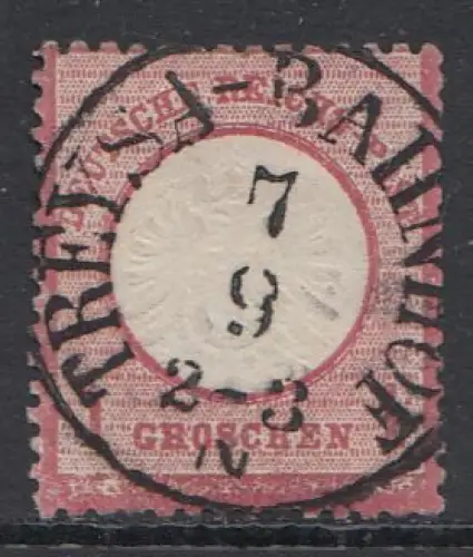 D,Dt.Reich Mi.Nr. 19 Adler mit großem Brustschild, gestempelt "Treysa-Bahnhof"