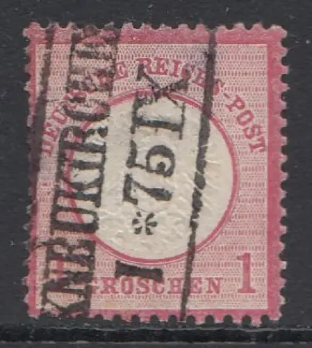 D,Dt.Reich Mi.Nr. 19 Adler mit großem Brustschild, gestempelt 