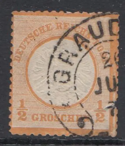 D,Dt.Reich Mi.Nr. 18 Adler mit großem Brustschild, gestempelt "Grauden"