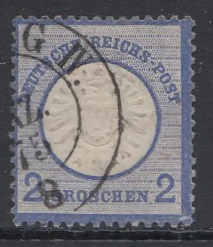 D,Dt.Reich Mi.Nr. 20 Adler mit großem Brustschild (2 Groschen)