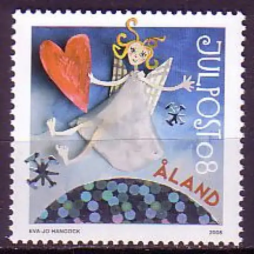 Aland Mi.Nr. 303 Weihnachten, Engel mit Herz (-)