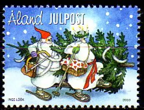 Aland Mi.Nr. 336 Weihnachten, Tanten tragen Weihnachtsbaum (-)