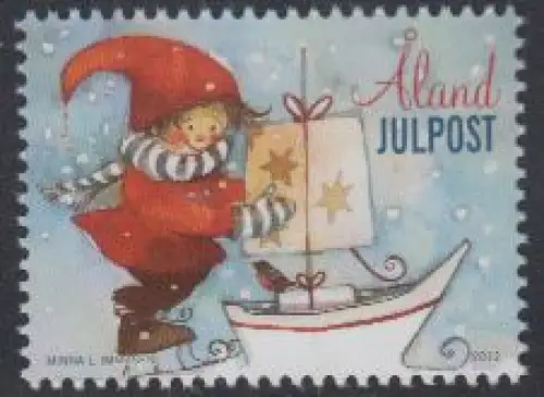 Aland Mi.Nr. 368 Weihnachten, Schiff mit Wichtelmännchen (-)