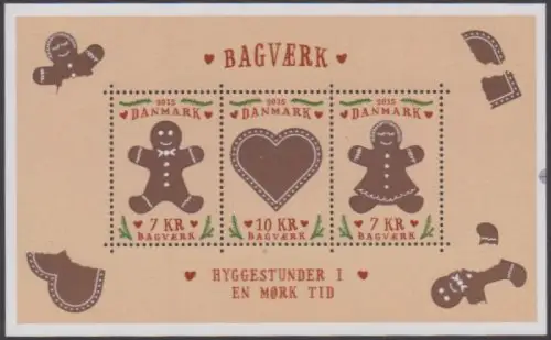 Dänemark MiNr. Block 61 Weihnachtsgebäck, Lebkuchen