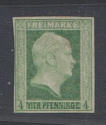 Preußen, Mi.Nr. 5 ND II, Neudruck II mit Wz. 1, König Friedr.-Wilh. IV., geprüft