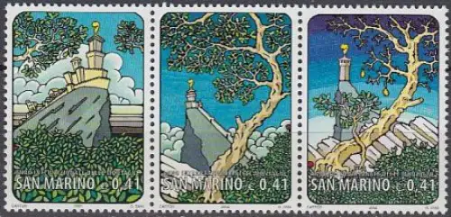 San Marino Mi.Nr. Zdr.2027-29 Internationales Jahr der Berge 