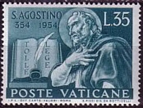 Vatikan Mi.Nr. 225 Hl. Augustinius, Gemälde v. Botticelli (35)