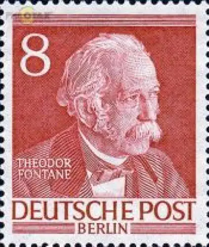 Berlin Mi.Nr. 94 Männer Berl. Geschichte, Fontane (8)