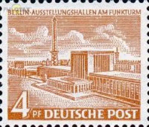 Berlin Mi.Nr. 112 Berl. Bauten Ausstellungshallen am Funkturm (4)