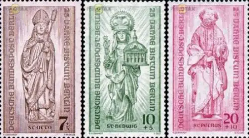 Berlin Mi.Nr. 132-134 25 J. Bistum Berlin (3 Werte)