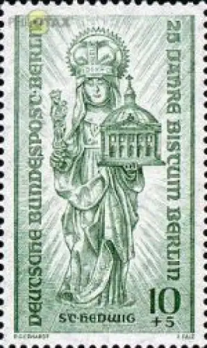 Berlin Mi.Nr. 133 25 J. Bistum Berlin, Hl. Hedwig (10+5)