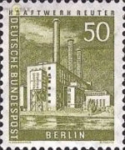 Berlin Mi.Nr. 150 Berl.Stadtbilder Kraftwerk Reuter (50)