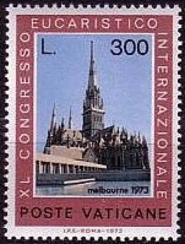 Vatikan Mi.Nr. 617 Euchar. Weltkongr. Melbourne, Kathedrale (300)
