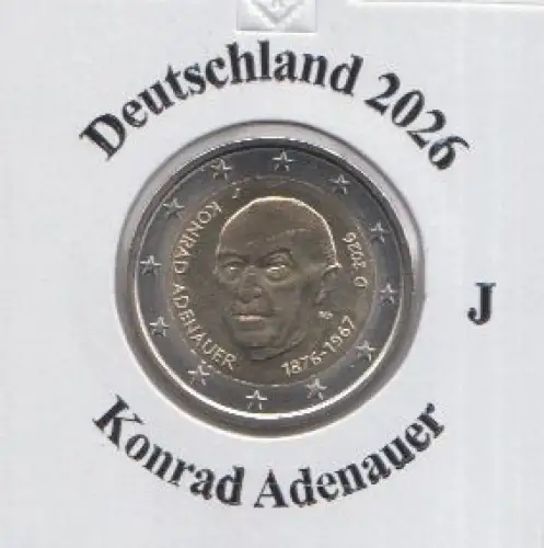 Deutschland 2026 Konrad Adenauer 150. Geburtstag  J