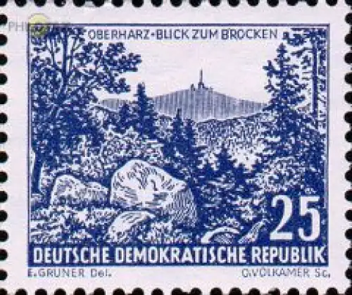 D,DDR Mi.Nr. 816 Freim. Landschaften, Brocken Oberharz (25)