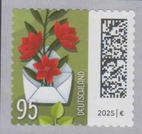 D,Bund Mi.Nr. 3903 Welt der Briefe, Briefumschlag mit oragenen Milchstern skl.