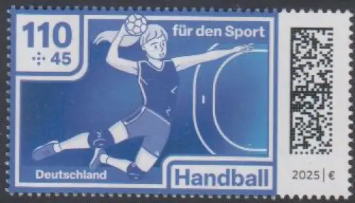 D,Bund Mi.Nr. 3905 Sporthilfe 2025, Handball (110+45)