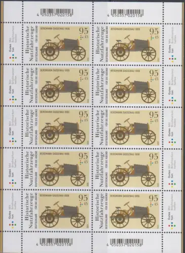 D,Bund Mi.Nr. 3619, Historischet Traktor: Bergmann Gaggenau (Klbg.)