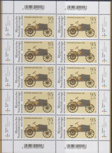 D,Bund Mi.Nr. 3619, Historischet Traktor: Bergmann Gaggenau (Klbg.)