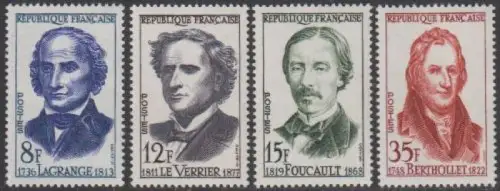 Frankreich MiNr. 1182-85 Wissenschafter (4 Werte)