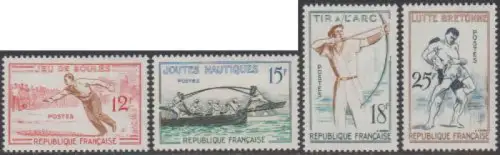 Frankreich MiNr. 1197-1200 Traditionelle Sportspiele (4 Werte)