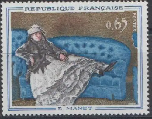 Frankreich MiNr. 1416 Gemälde Madame Manet auf … von Edouard Manet (0,65)