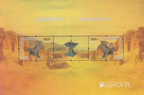 Kasachstan Mi.Nr. Block 193 Europa 2025 Archäologische Entdeckungen